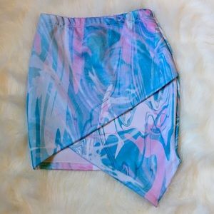 TOBI NWOT Asymmetric Mini Skirt